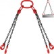 Buy Leg Lifting Chains 11,000 lbs 1.5m Chain Sling G80 Alloy Steel Chain Hoist for Lifting or Moving Loads in Various Industries, Machinery, Factories, Warehouses