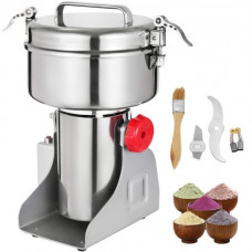 VEVOR Molino Maíz Eléctrico Amoladora Molino de Harina en Polvo 19 cm x 13 cm x 36 cm 21.000 W Molinillo de Granos Eléctrico de Acero Inoxidable