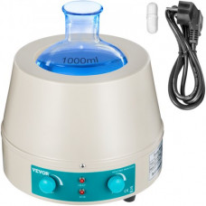 VEVOR Manto Calefactor, 1000ML Agitador Magnético, 350W Manta de Calentamiento de Agitación Profesional, Uso en los Campos de Petróleo, Química, Medicina y Salud