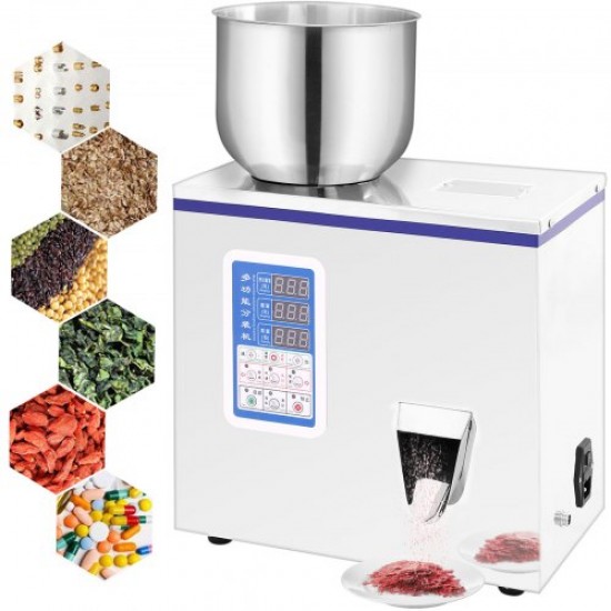 Koop Poedervulmachine, 2-100 g 10-20 zakken / min Automatische vulmachine, 50 W automatische vulmachine met intelligent bedieningspaneel voor meel, koffiepoeder / eetbaar / chemisch