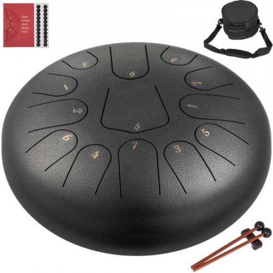 Comprar Handpans de acero de 30cm 13 notas Tambor De Lengüeta Pistola Con Bolso Mazos