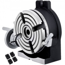 VEVOR Mesa Giratoria Circular Vertical y Horizontal, Diámetro de Sección 150 mm, Juego de Placas Divisorias para Altura de Mesa Giratoria, Dispositivo Divisor para Trabajos de Corte Circular