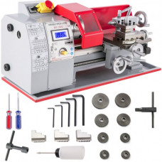 Mini Torno De Metal 600w Dc Motorizado Máquina De Torneado 180mm 2500rpm.