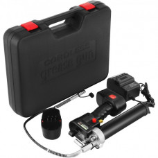 VEVOR Pistola Engrasadora Eléctrica 88,71 ml Pistolas de Engrase 10.000 psi Pistola Engrasadora Inalámbrica 2 Pilas de 18 V Pistola Engrasadora a Batería con Cargador y Caja Herramienta de Reparación