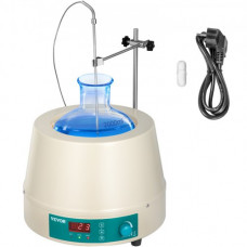 VEVOR Manta de Calentamiento de Agitador Magnético de 2000ml Manta de Calentamiento de Agitación Magnética Digital Eléctrica Monitor LCD de 2000ml y 450W
