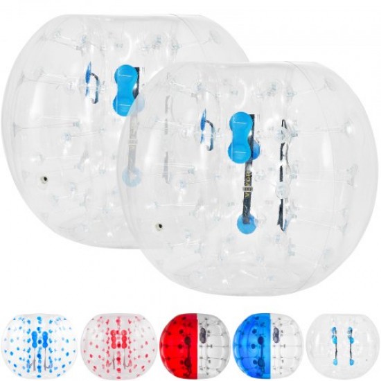 Comprar Bubble Soccer Pelota de Burbuja Zorb Ball Bola Inflable Pelotas Hinchables Gigantes Bubble Ball Bubble Football 1.2 M Transparente con Manijas 2 Piezas