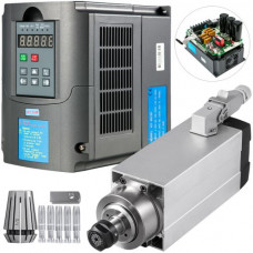 VEVOR Convertidor de Frecuencia Variable 208-240 VCA 48-63 Hz 0-400 Hz -10 ~ 40 ℃ 22 x 18 x 21 cm, Parámetros Técnicos para Motor de Husillo 220 V ~ 250 V 0-18000 R / min 15.4 