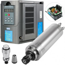 Kit de motor del husillo refrigerado por agua 3KW ER20 8000-24000r/min Variador de frecuencia Vfd 4HP 3KW 13A Vfd Combinación eficiente de motor