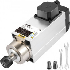 Motor de Husillo Refrigerado por Aire ER20, Motor de Eje de Husillo CNC con Eje Refrigerado por Aire 220 V Motor 300 HZ (3 kW) de 0,005 mm de Desviación con Función PLC Fácil de Alta Resistencia