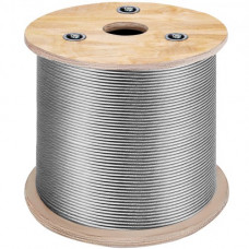 VEVOR Cable de Alambre Acero Inoxidable, Cuerda de Alambre de Acero T316 1/8 de 150 m, Cable de Acero de 30 x 30 x 25 cm Duradero, Resistente a la Corrosión y Rotura 650 kg para Maquinaria y Medicinas