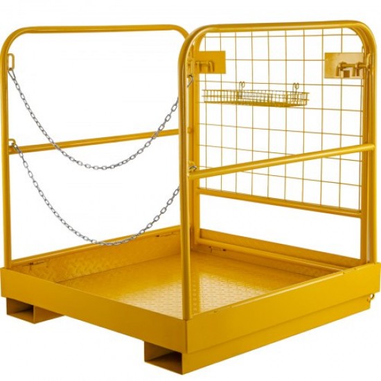 Comprar Jaula de Seguridad Capacidad de 500kg de Plataforma 36x36x39 \'\' Carretilla Elevadora Plataforma de Trabajo Canasta de Plataforma de Trabajo