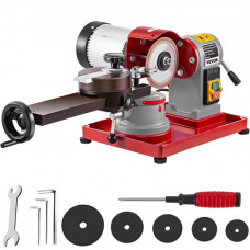 VEVOR Afilador de Hoja de Sierra 370 W, Sacapuntas para Hoja de Sierra 125 mm, Amoladora de Hoja 3400 RPM, Rectificadora para Hoja de Sierra con Punta de Carburo, Diámetro de Trabajo: 80 mm - 700 mm