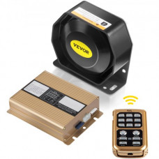 VEVOR 400W 8 Sonido Fuerte Alarma Advertencia de Coche Policía PA Altavoz Sistema MIC