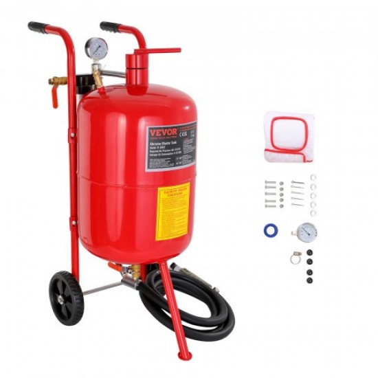 Buy 40L Sandblasting Machine, Professional Sandblaster 60-125 PSI, with 3m Accessories, Sandblaster for Removing Paint or Rust from Equipment