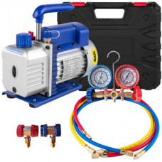 Bomba de Vacío 4CFM Bomba de Vacío para Aire Acondicionado Bomba de Vacío Coche para Aire Acondicionado Doméstico, Mantenimiento de Automóviles, Envasado al Vacío (1/3 HP)
