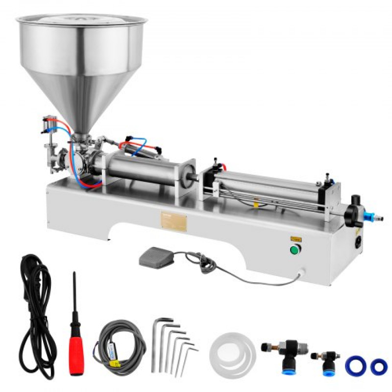 Máquina de Llenado de Líquidos de 50-500 ml 0-30 Botellas / min Máquina de Llenado de Pasta Neumática para Pasta Líquida