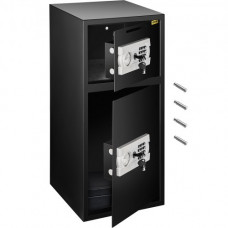 VEVOR Caja Fuerte de Seguridad con Llave, 75 x 34 x 34 cm Caja de Seguridad Digital con Cerradura de Seguridad, BXG-052 Caja Fuerte Digital de Hierro Fuerte, 33
