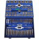 Buy 86 Piece Tap and Die Set, Threading Taps, Popular Tungsten Steel Set, Tap and Die Set with Adjustable Wrench, Metric Threading Tools