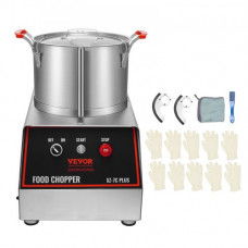 VEVOR Mezclador de Cocina Multifunción 750 W Capacidad de 6,6 L Picadora Eléctrica de Acero Inoxidable Procesador de Alimentos para Verduras Frutas Preparación Culinaria Restaurante Hotel Cocina