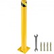 Comprar Bolardo de seguridad de 42 x 4,5 pulgadas, barrera de seguridad de 4-1/2 pulgadas de diámetro exterior, 42 pulgadas de altura, tubo con recubrimiento en polvo amarillo, barrera de seguridad de a