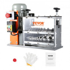 Máquina Pelacables Automática de Hierro Fundido 750 W Pelacables Eléctrico Motorizado de 1,5-32 mm Pelacables de 30 m/min con Manivela Manual Extra 10 Canales para Reciclaje de Chatarra de Cobre