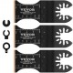 Buy Oscillating Saw Blades 3Pcs Universal Multifunction Tool Quick Release Blades Carbide Titanium Alloy Steel Suitable for Nails Bolts Dewalt Milwaukee Hitachi Chicago