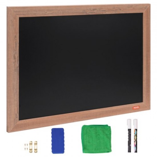 Buy Black Chalkboard Menu Board with Wooden Frame Wall Hanging 457 x 610 mm Chalkboard Message Board Magnetic Chalkboard for Restaurant, Bar, Cafe, Kitchen, Home Decor and Weddings