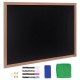 Koop Zwart menukrijtbord met houten frame, muurhangend 889 x 1168 mm schoolbord met krijt voor berichten, magnetisch schoolbord voor restaurant, bar, café, keuken, huisdecoratie en bruiloften