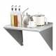 Buy Stainless Steel Wall Shelf 610 x 457 x 63 mm Floating Shelf with Triangle Bracket Max Load 136kg Wall Shelf for Books Picture Frames Plants Office Bathroom Kitchen