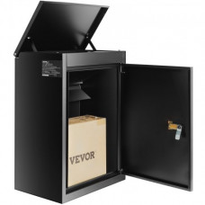 VEVOR Buzón de Paquetes 39x27x52,2 cm Buzón de Acero Galvanizado Código Cerradura Montaje en Pared Independiente Deflector Antirrobo Extraíble Depósito de Paquetes impermeable IPX3 para Hogar Porche
