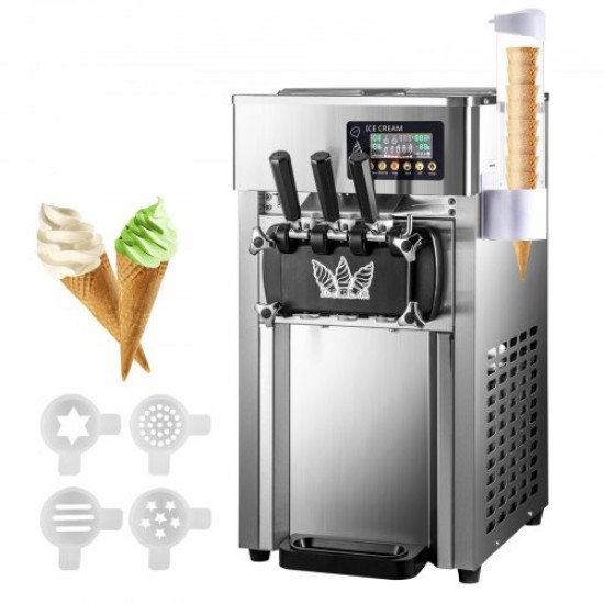 Comprar Máquina De Helado Suave 16-18l / H 1200w Pantalla Lcd Ice Cream Machine