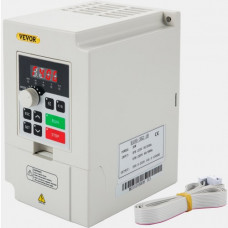 Variador de frecuencia 3kW Convertidor de frecuencia 1 o 3 fases 4HP Controlador de velocidad de variación de frecuencia VFD -5 ~ 40 ° C en Máquinas