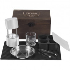 VEVOR Kit de Prensa de Bolas de Hielo Prensa de Hielo de Aleación de Aviación con Molde para Bloques de Hielo Fabricador de Bolas de Hielo Redondas de 60 mm, para Whisky, Cócteles en Fiestas