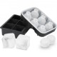 Buy Ice Cube Tray 6 x 4.3 cm Round Ice Cube Tray and 6 x 5 cm Square Ice Cube Tray Silicone Ice Cube Molds Space Saving with Easy Release Lid for Drinks Wine Cocktails Whiskey Coffee Bar