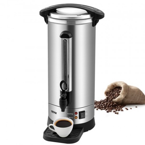 Buy 110 Cup Stainless Steel Commercial Coffee Urn Coffee Maker Urn 1500W 220V Electric Coffee Maker Urn for Quick Brew Hot Water Urn with Detachable Power Cord