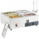 Kaufen Sie Kommerzieller elektrischer Speisewärmer für Buffet, 6 x 8 Qt Speisewärmerbehälter für Outdoor-Events, 1500 W, elektrisches Bain Marie aus Edelstahl für Gartenpartys, Grillen