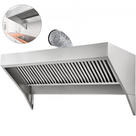 Comprar Campana Extractora de Concesión, Escape de Campana de Camión de Alimentos, 2,100 mm x 760 mm, Acero Inoxidable, Extractor de Humos de Alta Resistencia y Fácil de Instalación de Calidad