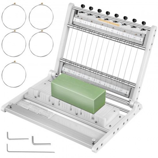 Kaufen Sie Mehrdraht-Seifenschneider, der 1–15 Stangen schneidet, Stahldraht-Seifenschneidemaschine, Kunststoffgehäuse, 2 cm Dicke