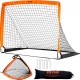 Buy 48" x 36" Pop Up Soccer Goal for Kids with Carry Bag, Portable Goal with Fiberglass Frame and Dacron Net for Training in Backyard, Garden, Outdoor Park