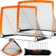 Buy 122x91cm Kids Pop Up Soccer Goal with Carry Bag Portable Goal 2 PCS Fiberglass Frame and Dacron Net for Training in Backyard, Garden, Park Outdoor