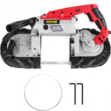 Sierra de Cinta de Metal 220 V 1100 W Sierra de Cinta Profesional Tamaño de Corte 12,7 cm 137,8-472,4 Pies/min Sierra de Cinta de Corte para Metal, Acero, Aluminio y Cable Compuesto sin Base