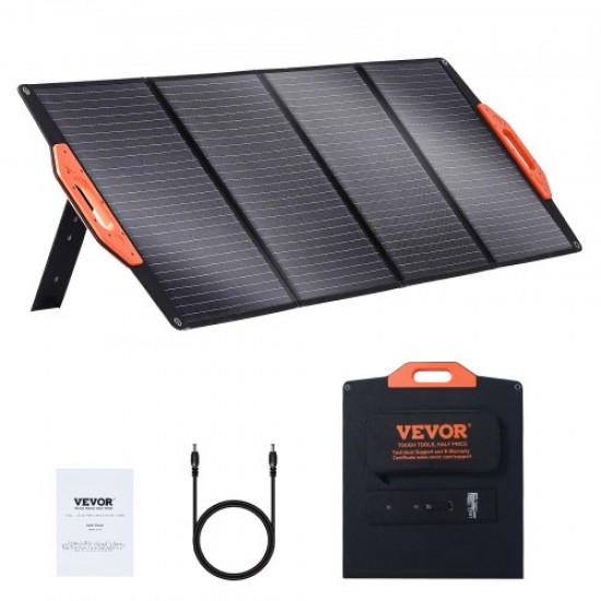 Comprar Painel solar monocristalino portátil Carregador solar dobrável 120W ETFE Painel solar de eficiência de 23% com tipo C, DC 18V, porta USB QC3.0, IP67 à prova d'água para casa, fora da rede