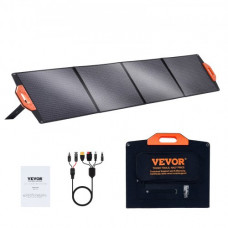 VEVOR Panel Solar Monocristalino Portátil Cargador Solar Monocristalino ETFE Plegable de 200W Panel Solar de Eficiencia del 23% con Salida MC4, IP67 a Prueba de Agua para Centrales Eléctricas, Camping