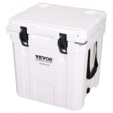 VEVOR Nevera Rígida Portátil 31,2 L 30-35 Latas Nevera de Plástico Rígido con Aislamiento Hermético de Espuma LLDPE para Mantener Fría Comida Bebidas para Senderismo Pícnic Camping Viaje, 40x39x48 cm