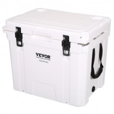 VEVOR Nevera Rígida Portátil 42,6 L 40-45 Latas Nevera de Plástico Rígido con Aislamiento Hermético de Espuma LLDPE para Mantener Fría Comida Bebidas para Senderismo Pícnic Camping Viaje, 55x41x47 cm