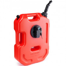 VEVOR Bidón de Gasolina de 10 L con Boquilla de Almacenamiento con Cerradura, Tanque de Gasolina con Apagado Automático, Flujo Ajustable para Mayoría de Coches, Motocicletas, SUV, ATV, UTV, Color Rojo