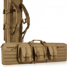 VEVOR Funda para Rifle para Arma Larga Táctica 107 cm 2 Rifles 2 Pistolas