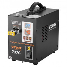 VEVOR Soldador por puntos de batería, soldador por puntos de pulso 737G, estación de soldadura portátil de alta potencia con 2 modos de soldadura e iluminación LED para níquel puro de 0,12 mm