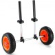 Koop Zwaar uitgevoerde kajaktrolley Belasting 127kg Opvouwbare kanotransportwagen met 10" wielen Verstelbare breedte 110-455 mm voor kajaks Kano's Boten Hoogtelimiet 390 mm