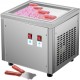 Buy Rolled Ice Cream Maker 280W Yogurt Ice Cream Machine 34x30x31 cm Ice Cream Maker, Food Grade 304 Stainless Steel Body with 2 Scoops for Bars, Cafes